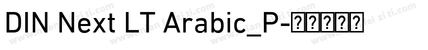 DIN Next LT Arabic_P字体转换